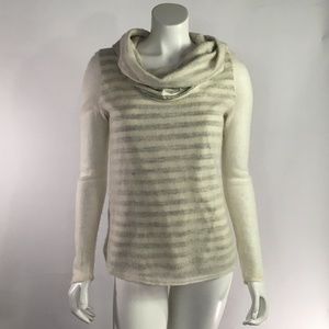 Anthropologie Moth Sweater Cream Stripe Small S